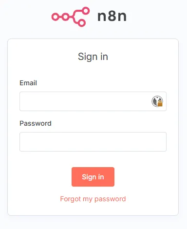 n8n login