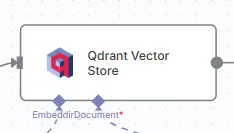 n8n qdrant vector store nodo